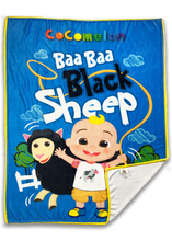 Load image into Gallery viewer, CoComelon Baa Baa Black Sheep Blanket
